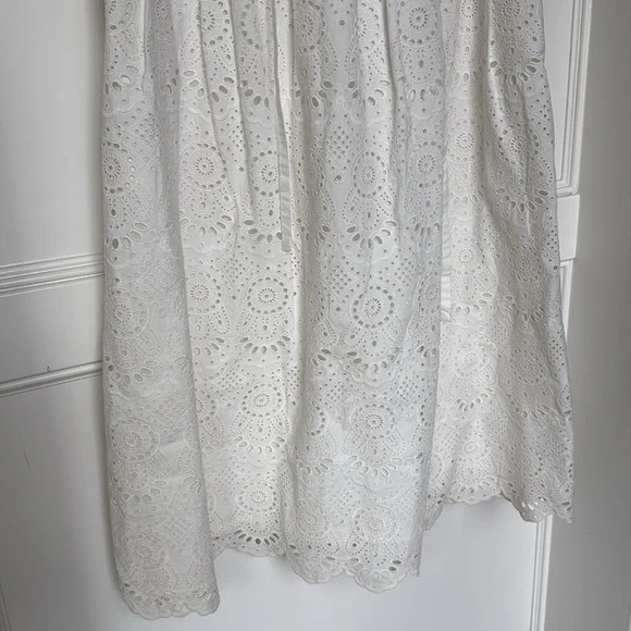 Ulla Johnson The Clarabella Maxi Eyelet Skirt Color Prestine White 100% Cotton 2